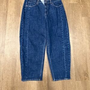 Old Navy Dark Blue Barrel Leg Jeans